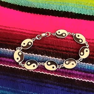 Vintage Yin Yang Sterling Silver bracelet